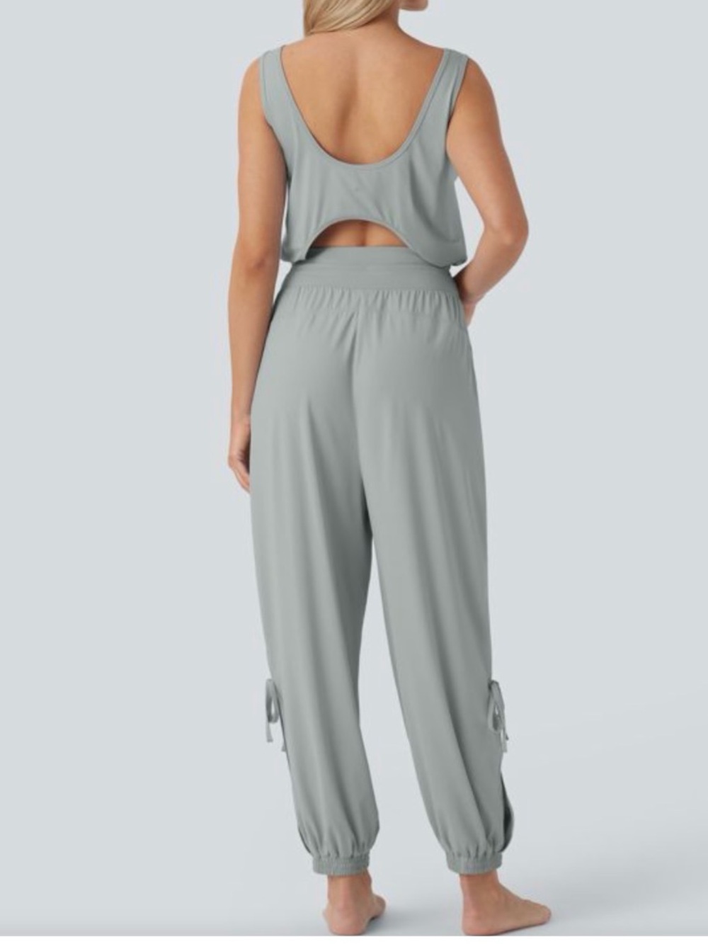 HALARA Jumpsuit Harem Leg Open Back XL NWT - Picture 12 of 15